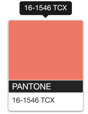 PANTONE潘通发布2019年代表色 流行色PANTONE 16 1546 Living Coral活珊瑚橘 ColorTell色彩管理