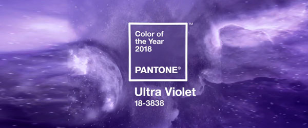 PANTONE潘通发布2018年流行色：PANTONE 18-3838 紫外光色