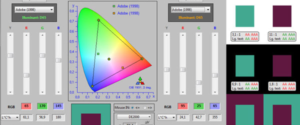 BabelColor CT&A RGB vs RGB工具的特点