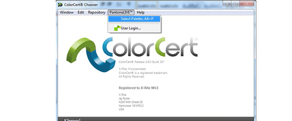 激活ColorCert软件中的PantoneLive功能